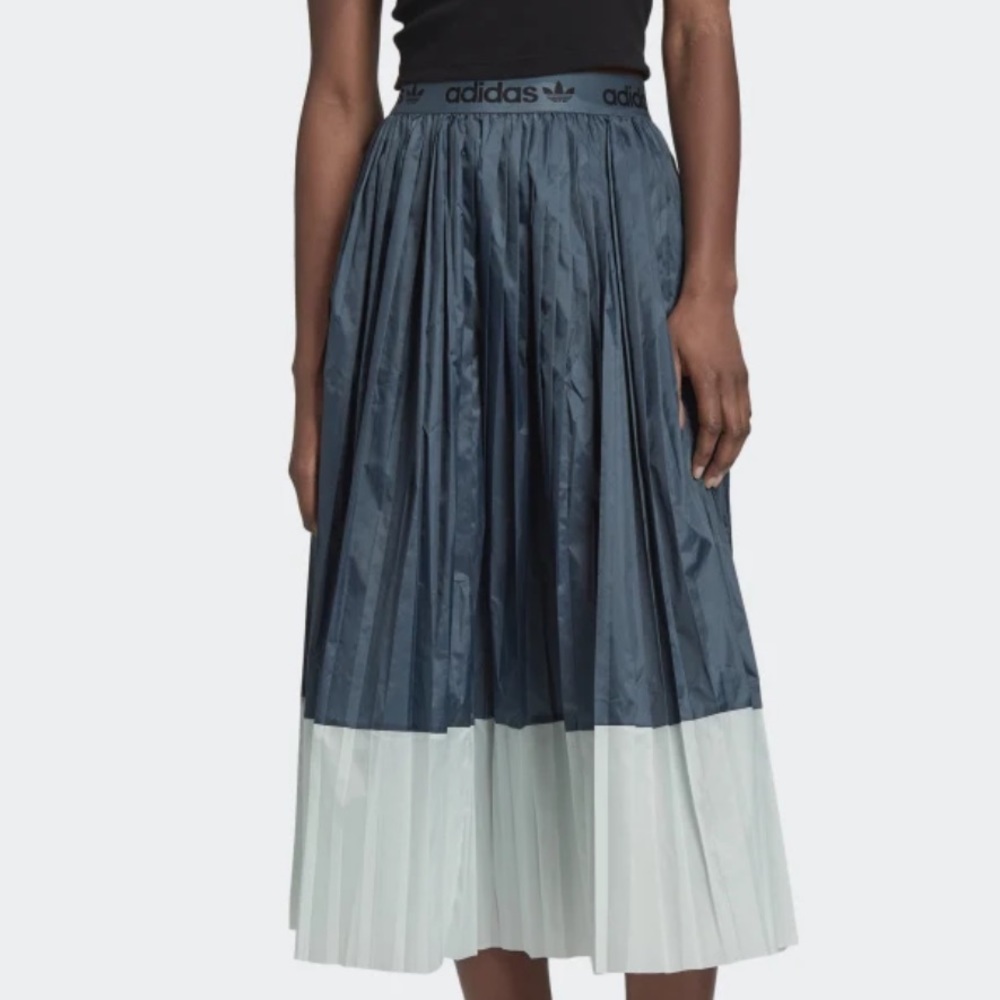 NWT Adidas Pleated Midi Skirt